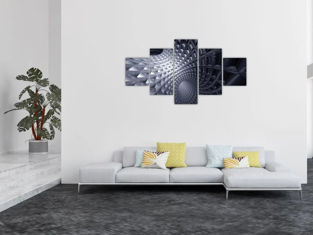 Obraz - Abstrakcja 3D (125x70 cm)