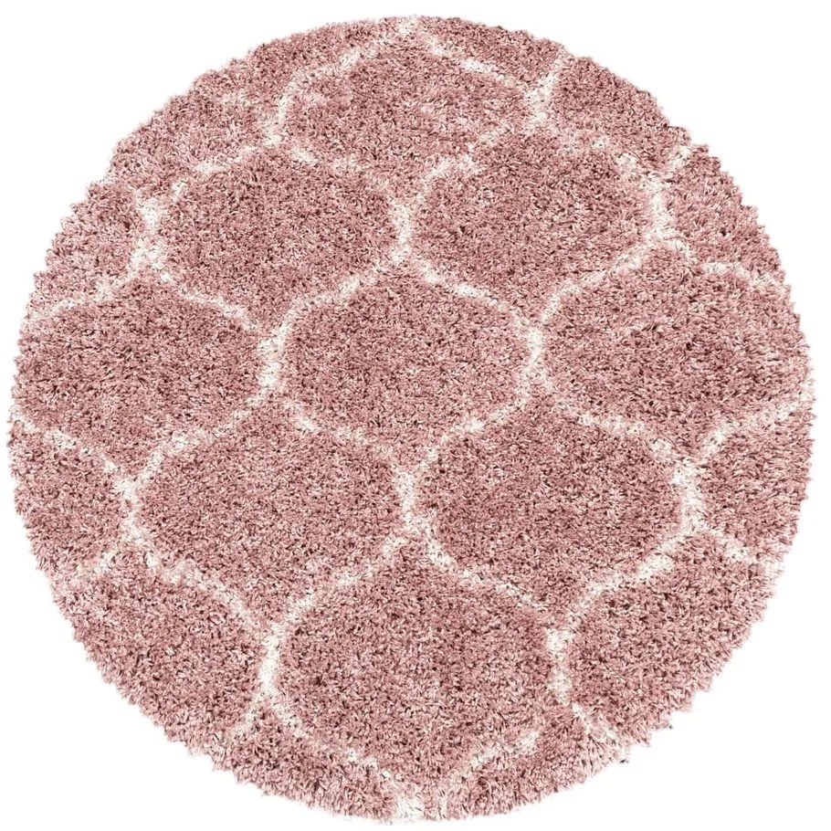Różowy okrągły dywan ø 80 cm Salsa – Ayyildiz Carpets