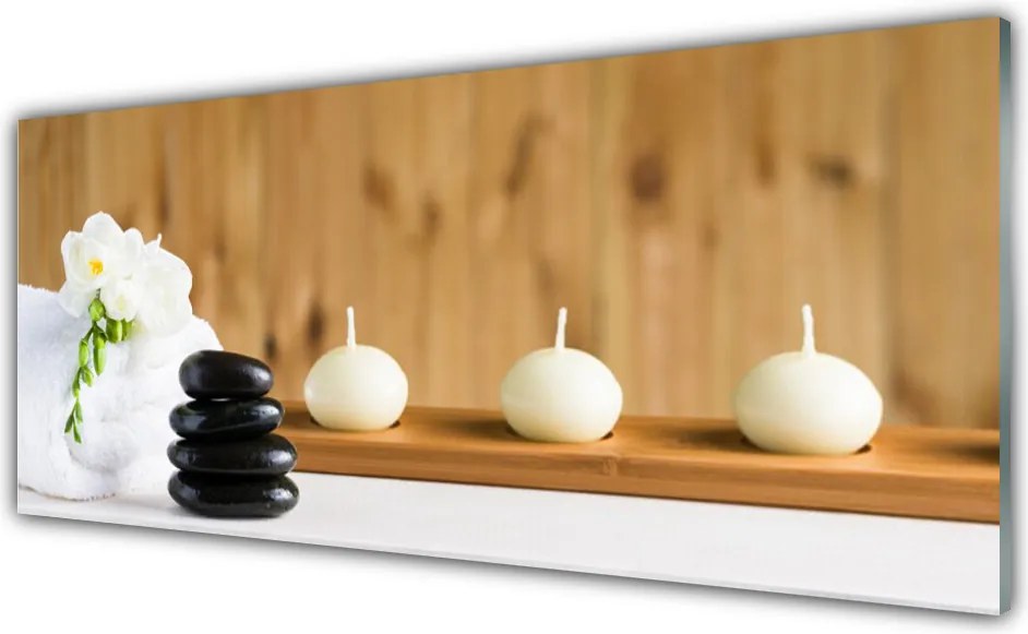 Panel nad blat kuchenny Blask Świec w Świątyni Relaksu