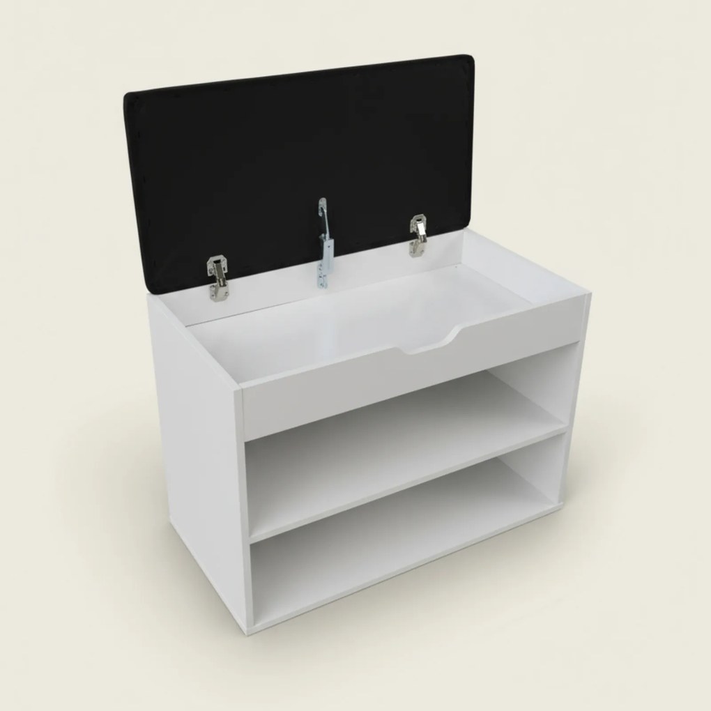 Szafka na buty z siedziskiem LEVA, 60 x 30 x 47 cm