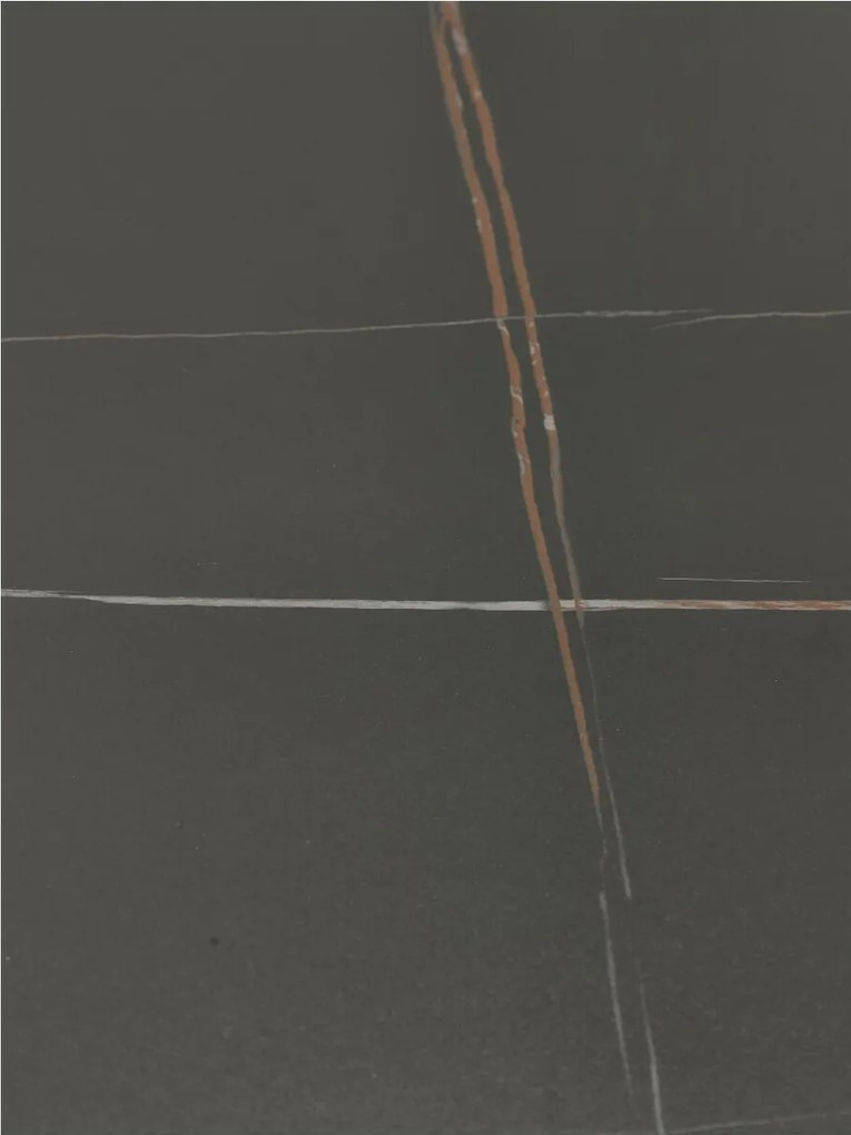 Stół na jednej nodze z marmurowym blatem Skinny Premium Stone Black 90