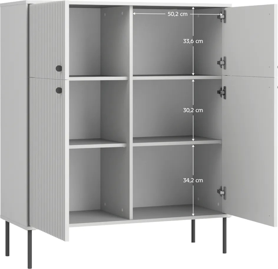 Szafka ARIS 2D2D, szara