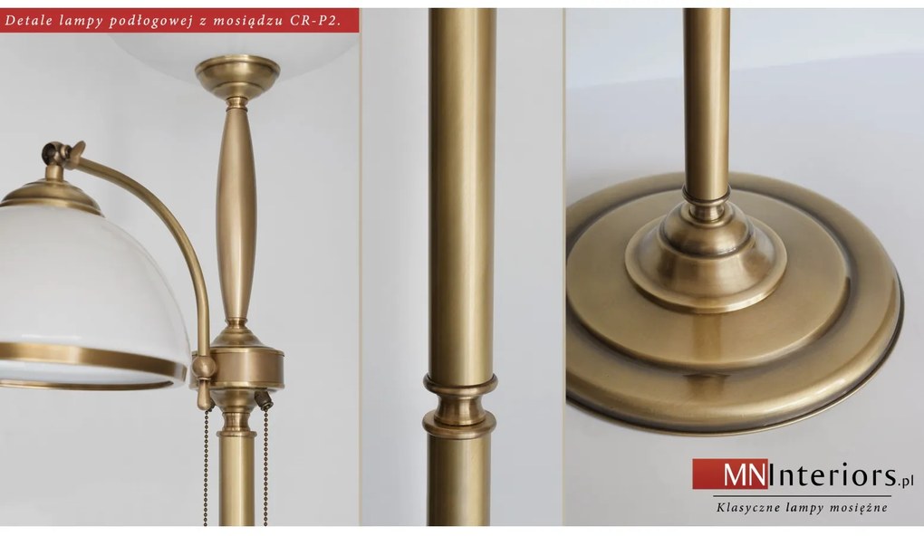 Lampa podłogowa z mosiądzu CR-P2E