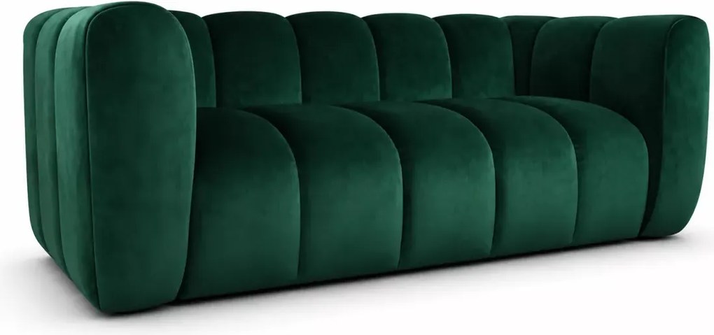 Sofa dwuosobowa Amandine - kanapa 197 cm do salonu z przeszyciami