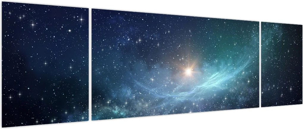 Obraz - Gwiazdy i mgławice (170x50 cm)