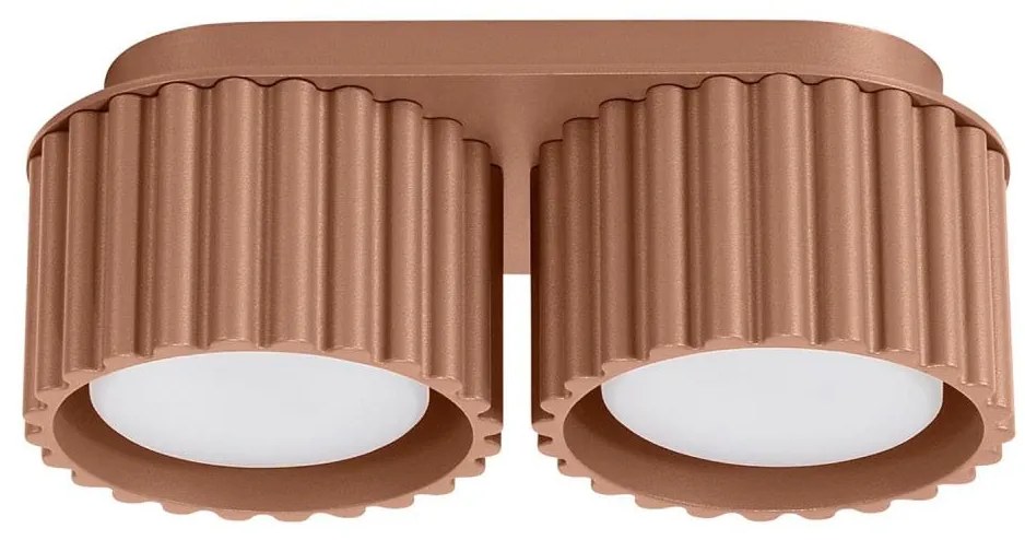 Sollux SL.1808 - Oprawa punktowa AURA 2xGX53/10W/230V brązowa