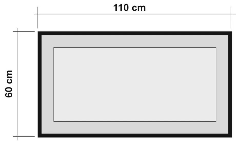 Lustro ścienne Simply, 110 x 60 cm