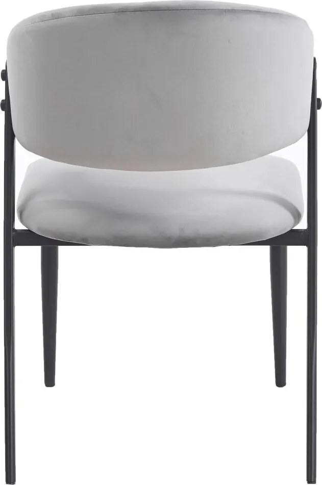 Eleganckie krzesło do jadalni K48-FX, czarny stelaż