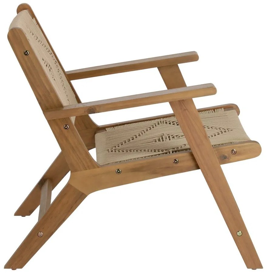 Drewniany fotel ogrodowy w naturalnym kolorze Geralda – Kave Home