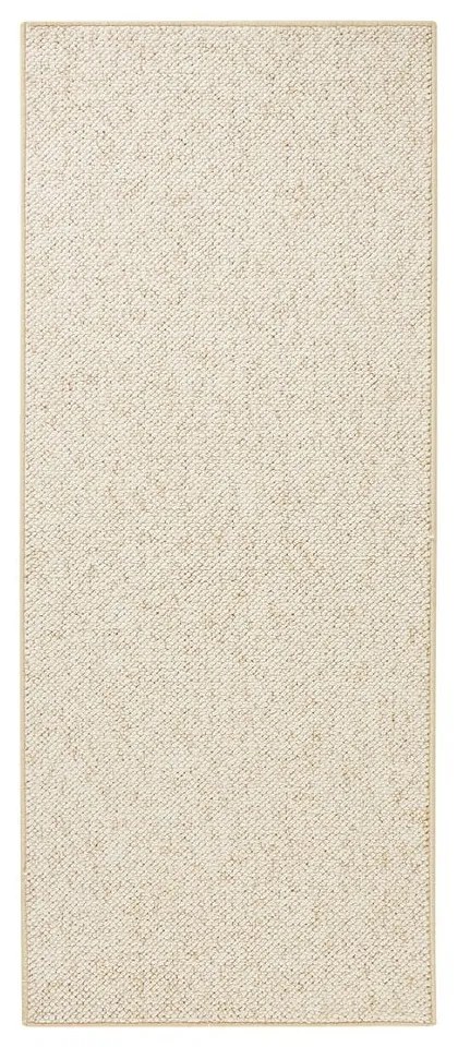 Kremowy chodnik 80x300 cm Wolly – BT Carpet