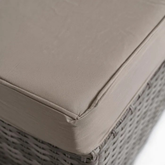 Zestaw Mebli Ogrodowych COLUMBUS Szary Modułowy Sofa Fotele Stolik Tarasowy Technorattan Nowoczesny