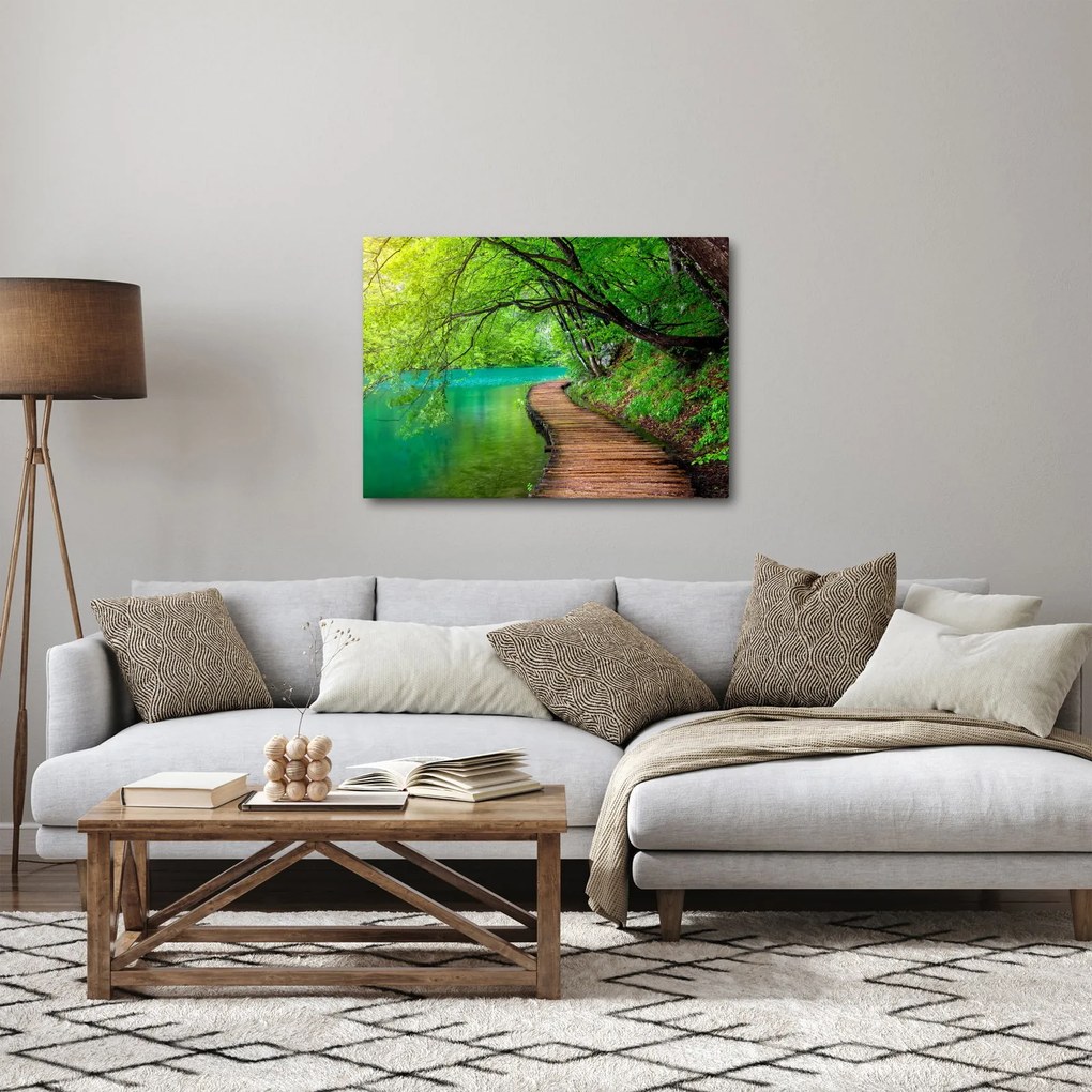 Obraz - Jeziora Plitwickie (70x50 cm)