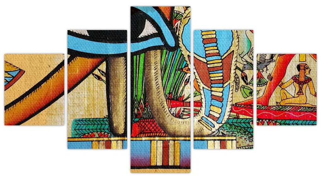 Obraz motywami egipskimi (125x70 cm)