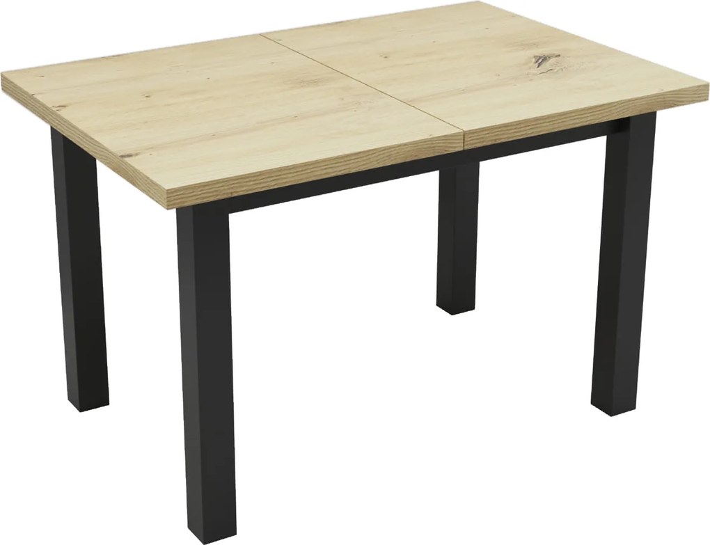 Stół prostokątny rozkładany 80x120/160 Artisan R-6 + nogi drewniane