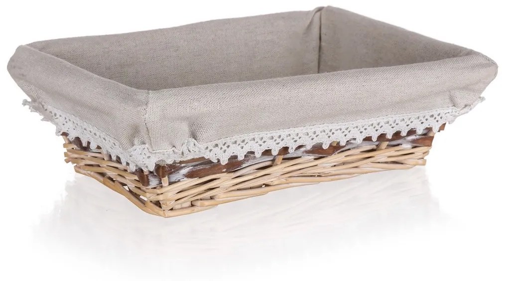 Home Decor Koszyk wyplatany Duo, 26 x 18 x 7,5 cm, 21 x 18 x 7,5 cm
