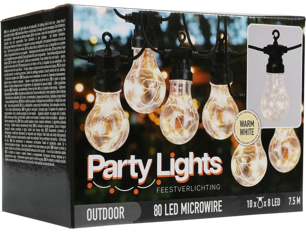 Łańcuch świetlny Bulbs, 80 LED