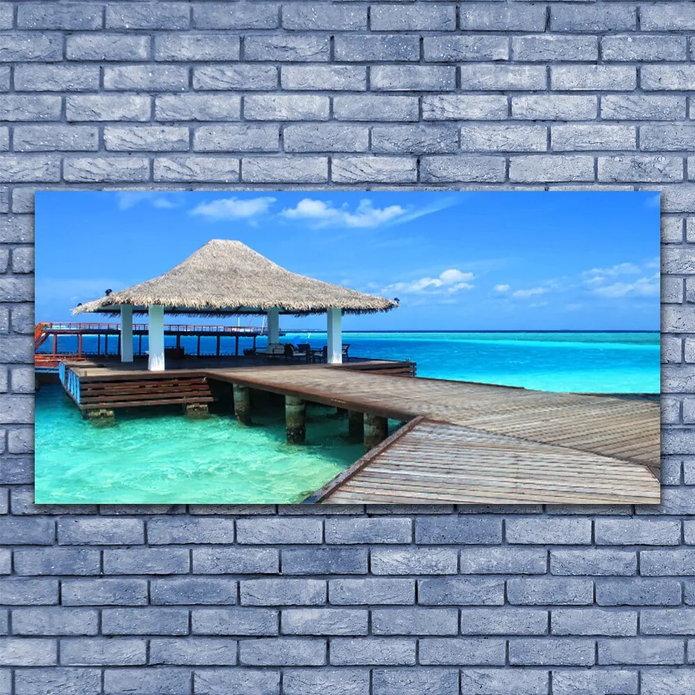 Obraz na płótnie Most nad Morską Głębią