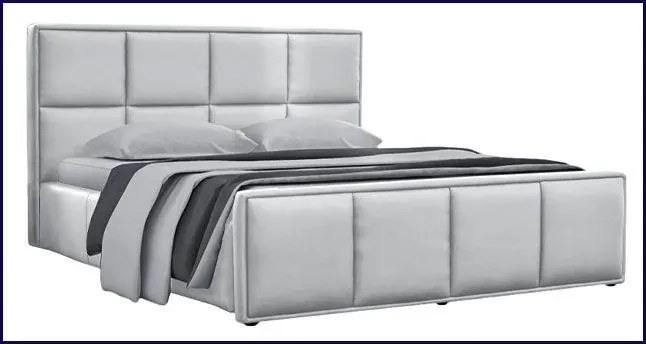 Łóżko tapicerowane Estilo Noble 200x200 - 44 kolory