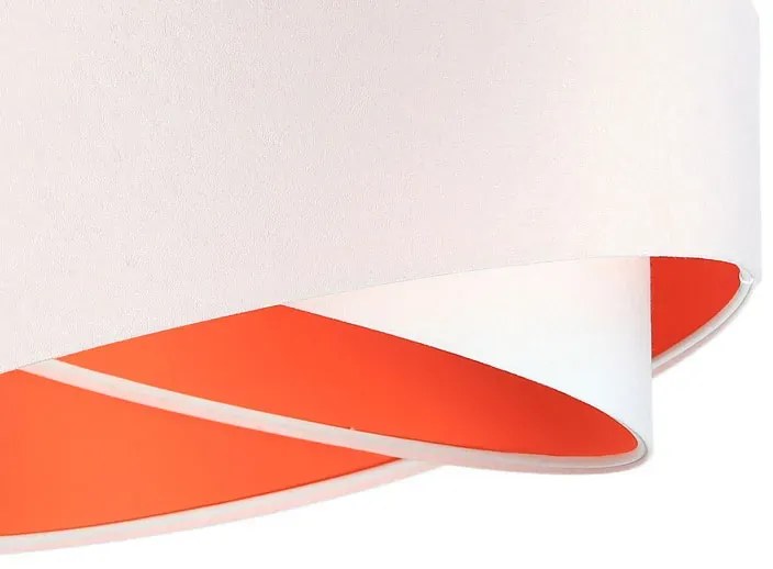 Biało pomarańczowa skandynawska lampa wisząca 22X EX990 A6-R07