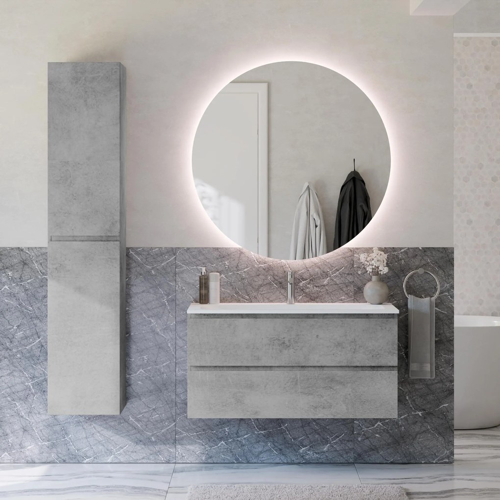 Badmöbel Set AVA 100 cm mit Waschbecken