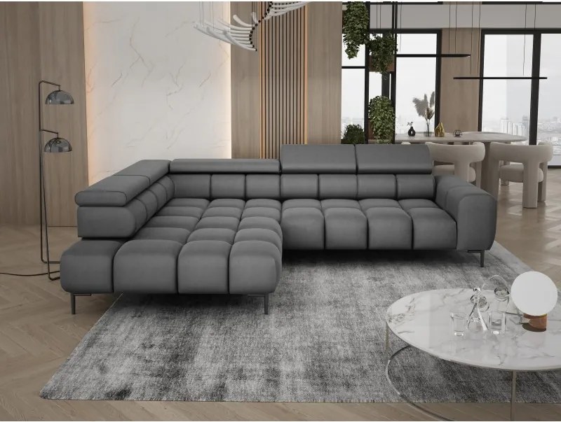 Narożnik PLAZA L Lewostronny w tkaninie Solar 96 WERSAL