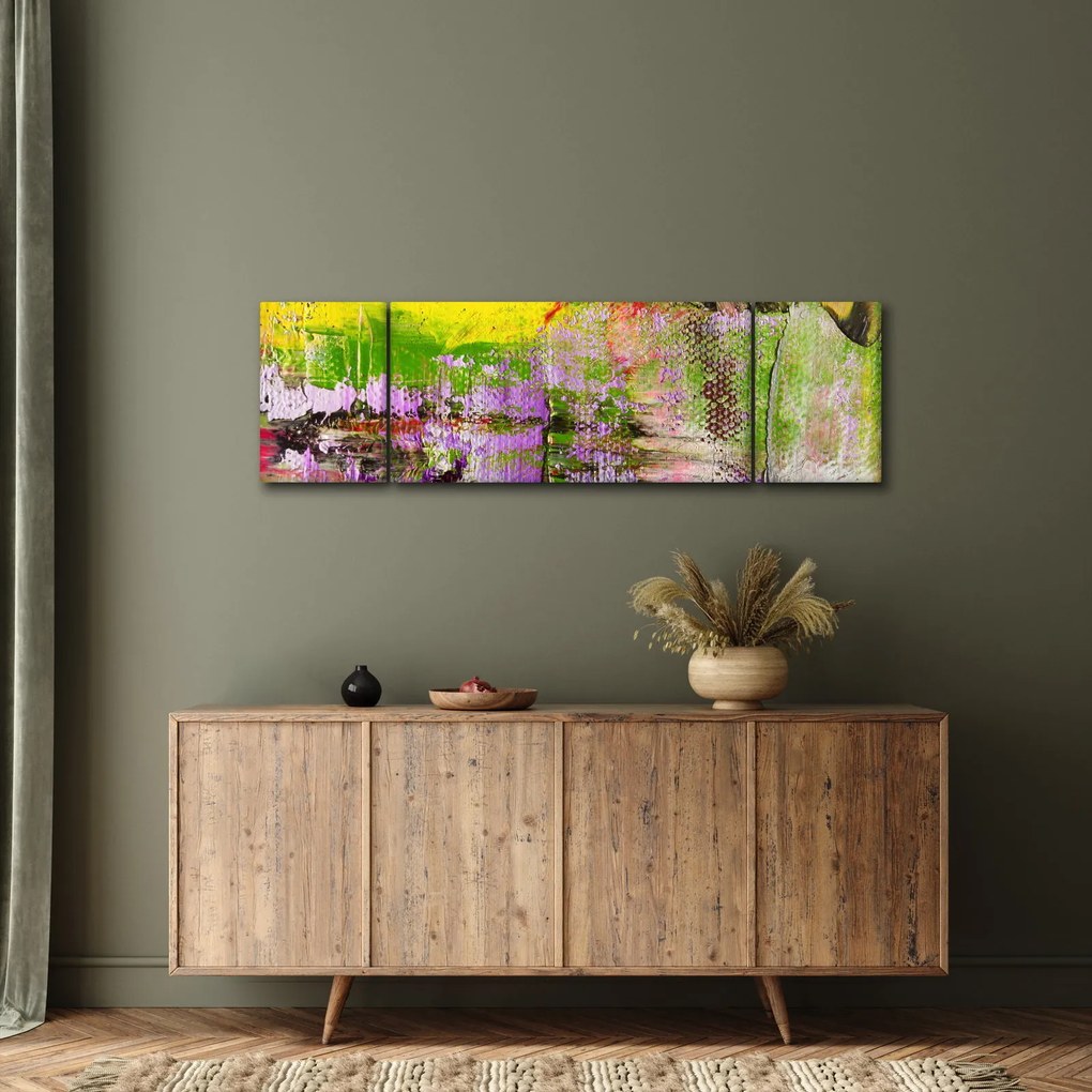 Obraz abstrakcji - malarstwo (170x50 cm)
