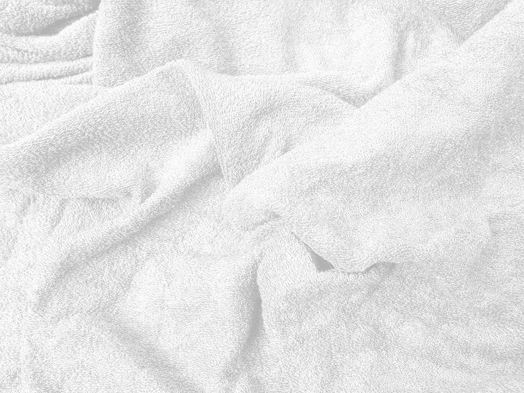 PrzytulneMieszkanie.pl Prześcieradło frotte EXCLUSIVE białe 140x200 cm