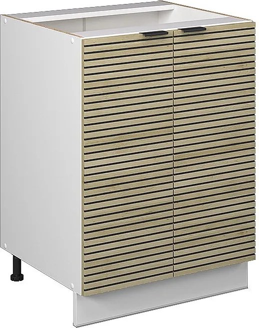 Szafki kuchenne panel dębowy 60x51.6x82 fame-line