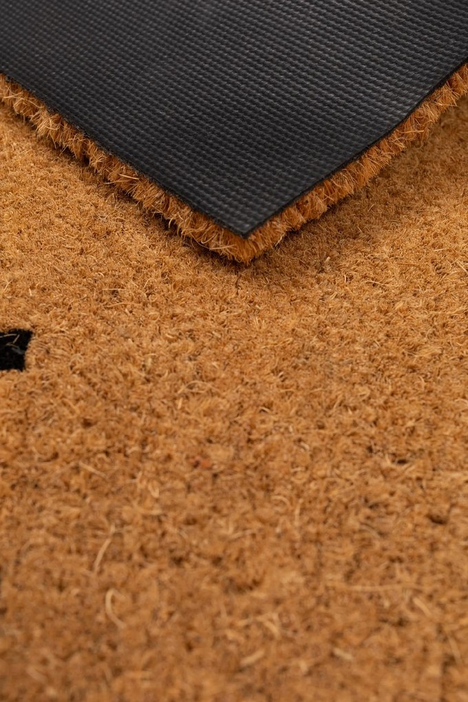 Wycieraczka kokosowa 45x75 cm HI naturalna antypoślizgowa do domu sklepu