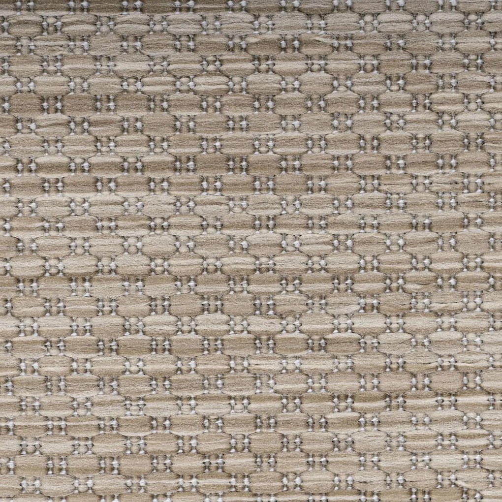 Dywan zewnętrzny Relax ramka beżowy 200 cm x 200 cm koło