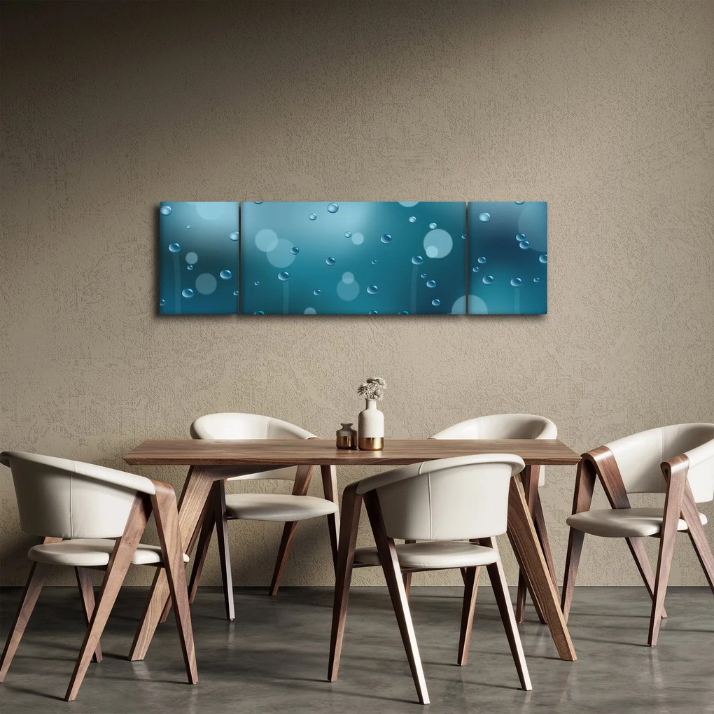 Obraz kropelek (170x50 cm)