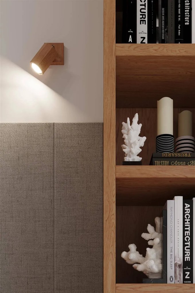 Listwa oświetleniowa ZEKE 3 dębowa SOLLUX LIGHTING