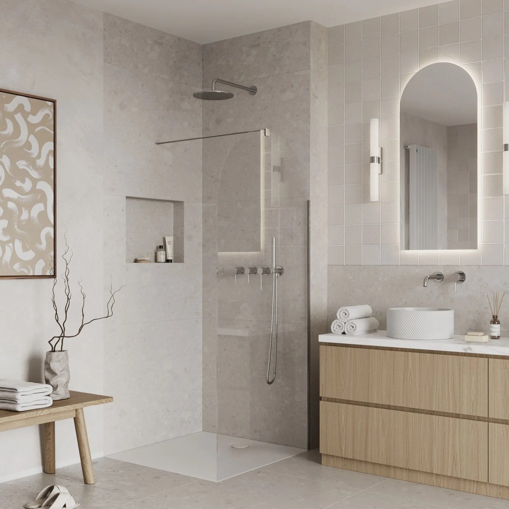 Massi Brodzik z konglomeratu kwadratowy biały błyszczący/matowy RONA  | Różne rozmiary | Różne kolory : Kolor - Biały matowy , Rozmiar - 80x80 cm