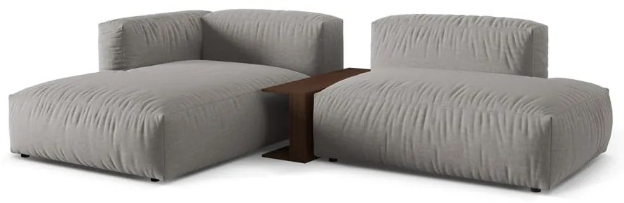 Jasnoszary narożnik modułowy (lewostronny) Martina – Micadoni Home