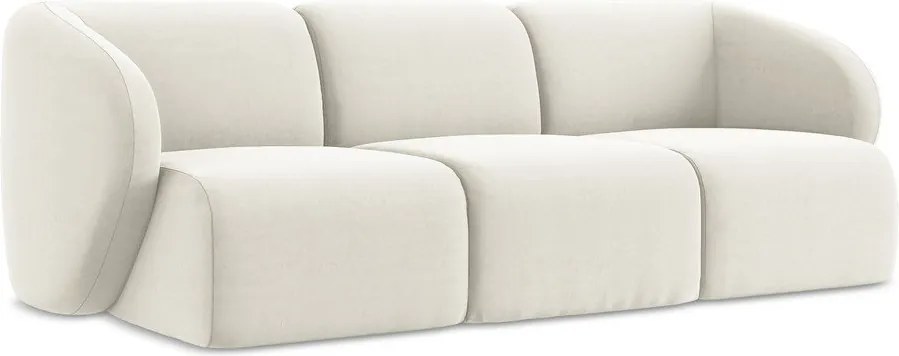 Beżowa aksamitna sofa 244 cm Lani – Makamii