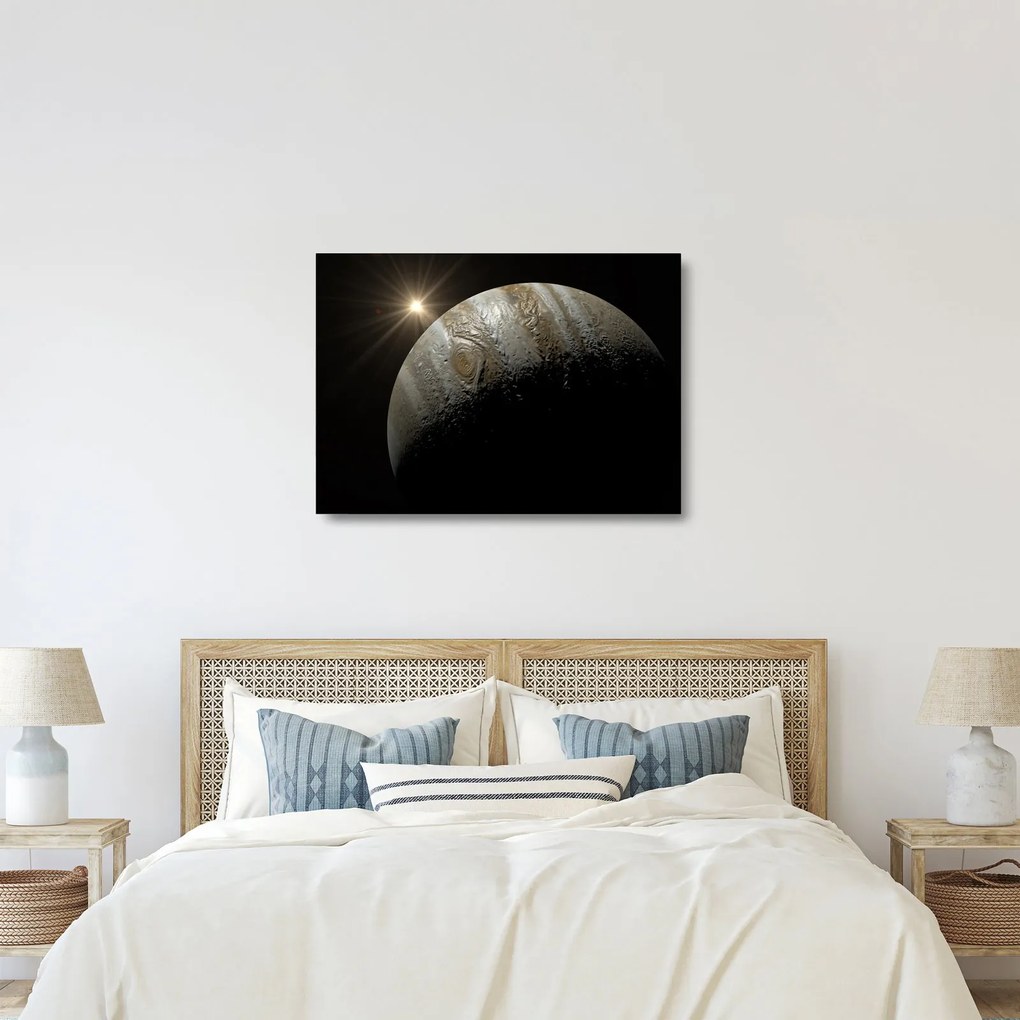 Obraz na szkle - planeta w kosmosie (70x50 cm)