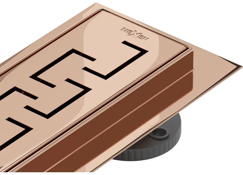 Mexen Flat M15 odpływ liniowy 90 cm, różowe złoto - 1624090-15