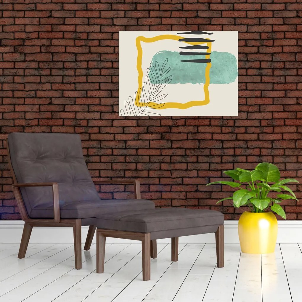 Obraz na szkle - Arkusze abstrakcyjne N⁰2 (70x50 cm)
