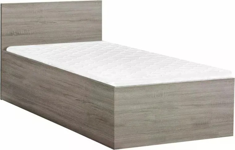Łóżko SOFIA 80 x 200 cm, dąb truflowy Stelaż: Ze stelażem listwowym rolowanym elastycznym, Materac: Materac Sommera 18 cm