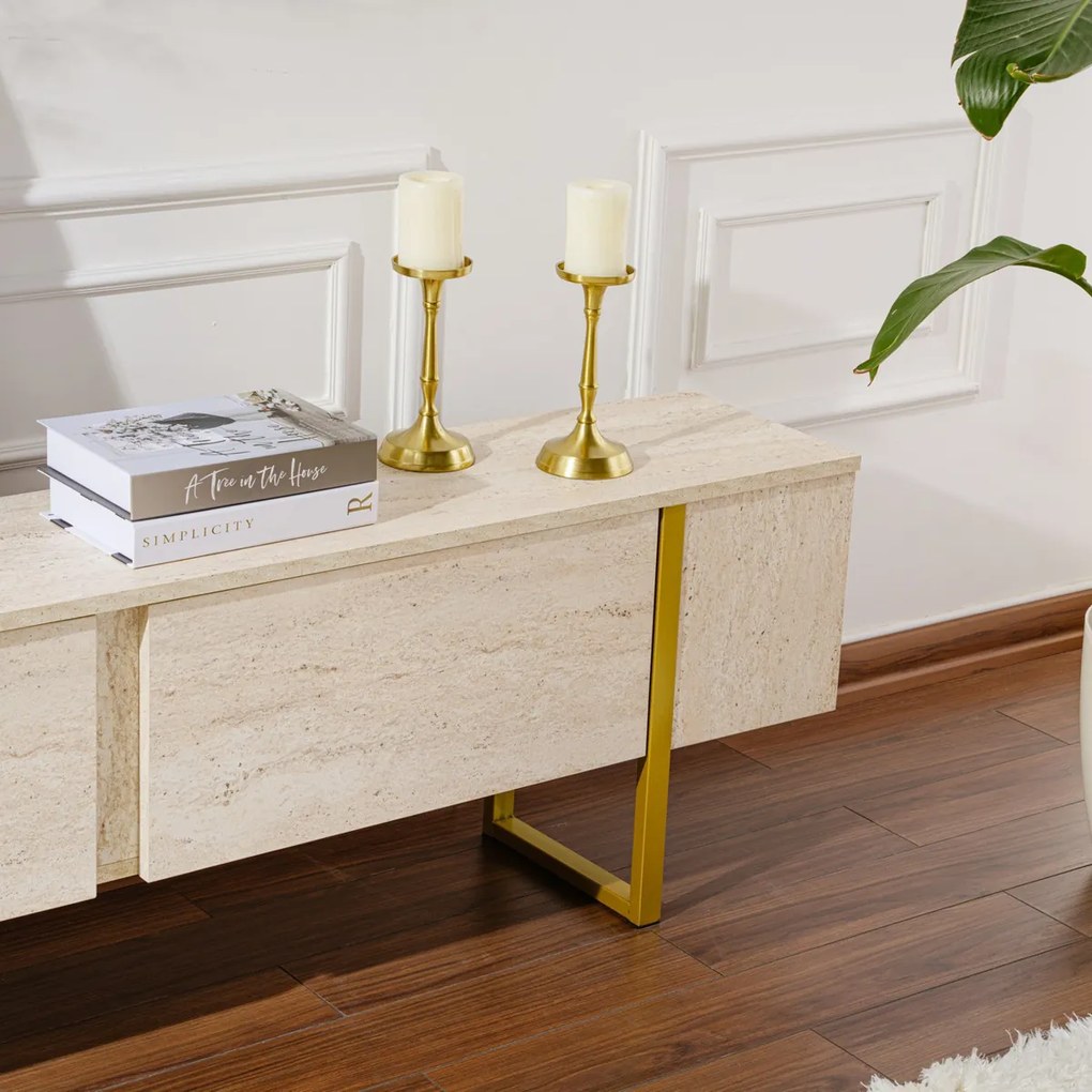Stolik TV Serenity trawertyn