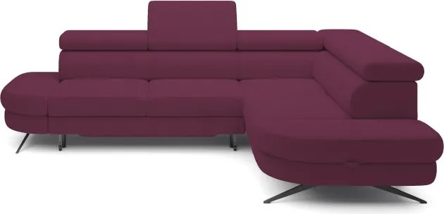 Narożnik OTIS L Prawostronny Regulowane Zagłówki wolnostojący tkanina AURORA 09 WERSAL