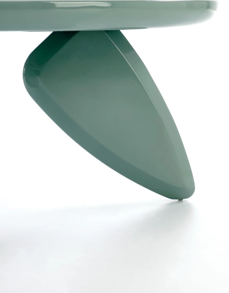 Stolik kawowy okrągły Lumis 80 cm - niebieski