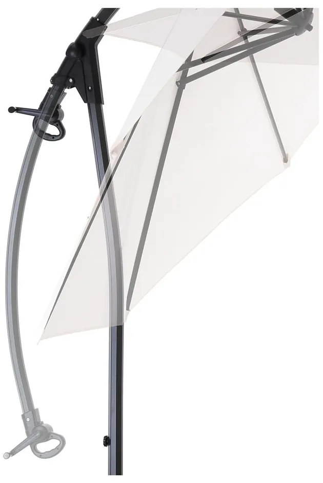 Biały parasol ogrodowy ø 300 cm Sirolo – Tomasucci