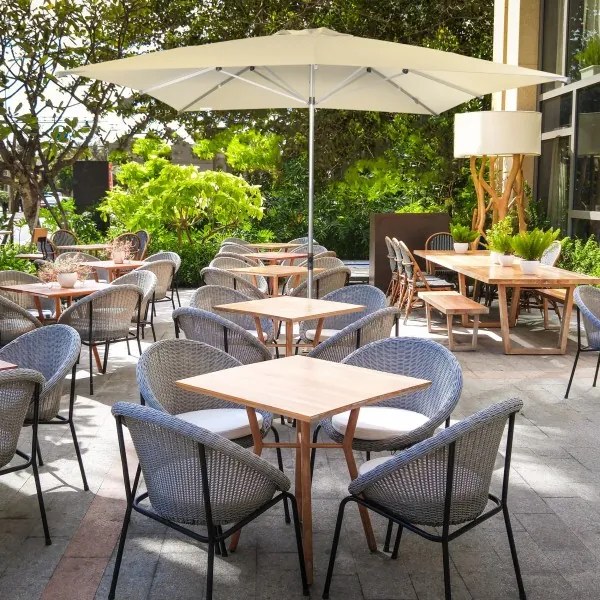 Doppler ALU EXPERT Teleskop parasol ogrodowy 350 x 350 cm antracyt