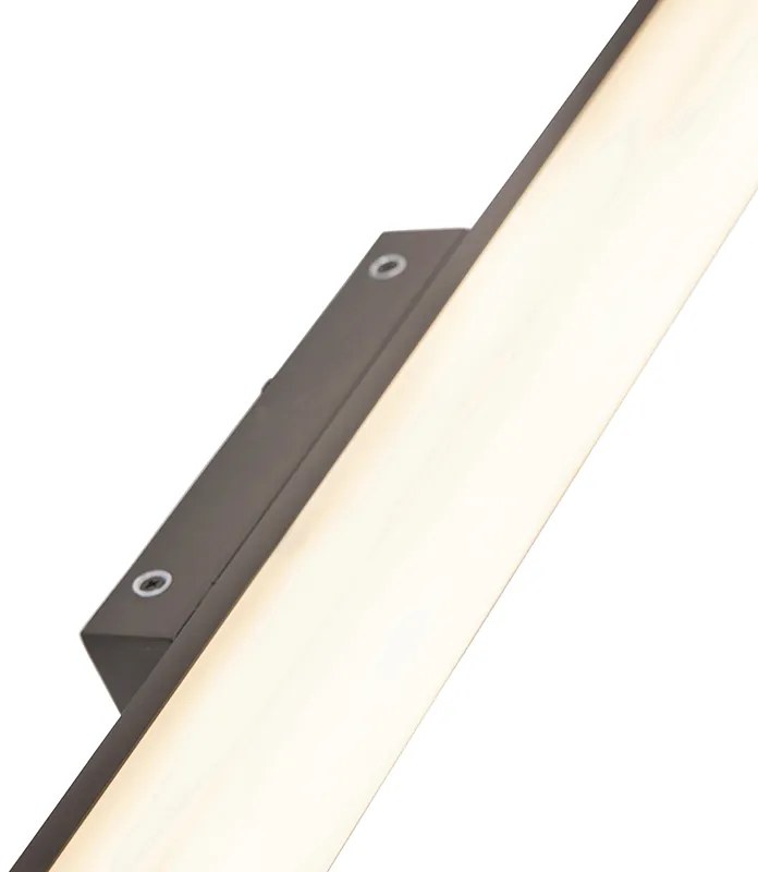 Nowoczesna lampa ścienna do łazienki czarna 92 cm IP44 - Cascada Nowoczesny Oswietlenie wewnetrzne