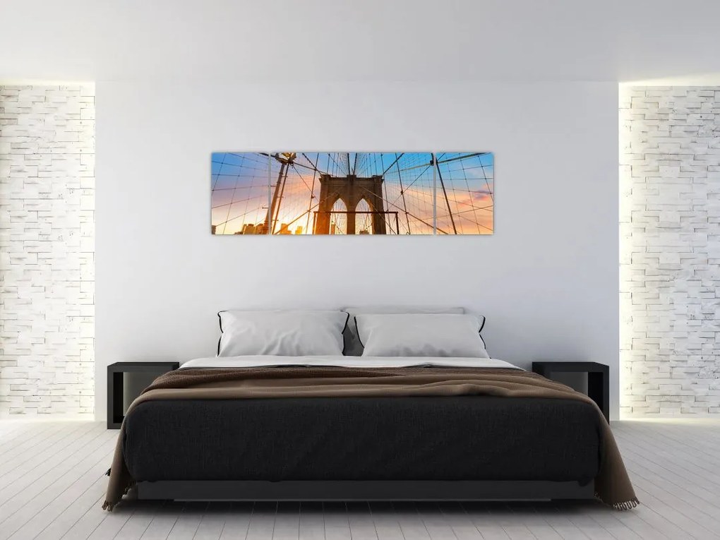 Obraz - Brooklyn Bridge, Manhattan, New York (170x50 cm)