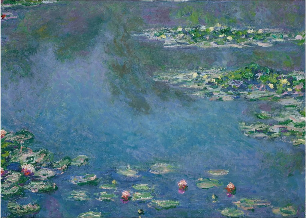 Obraz na szkle - Claude Monet, Water Lilies, reprodukcje (70x50 cm)