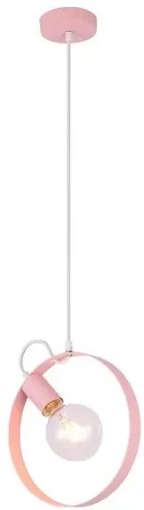 Różowa lampa wisząca koło - 3X V056 L2-M03