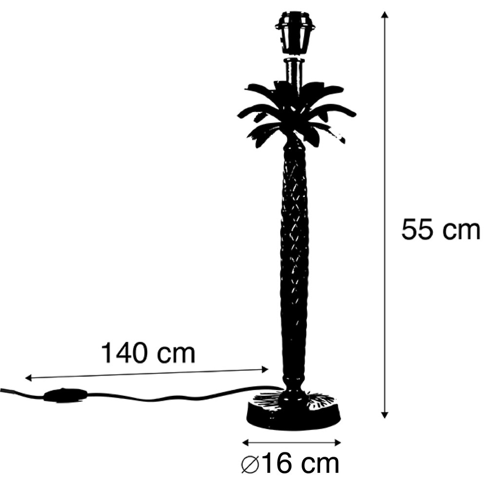Lampa stołowa w stylu art deco brązowa z czarną podstawą bez klosza - Areka ArtDeco Oswietlenie wewnetrzne