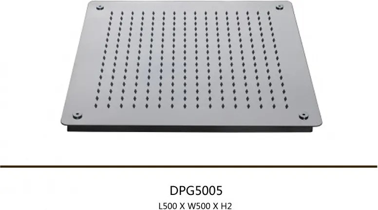 Deszczownica sufitowa XXL ze stali nierdzewnej DPG5005